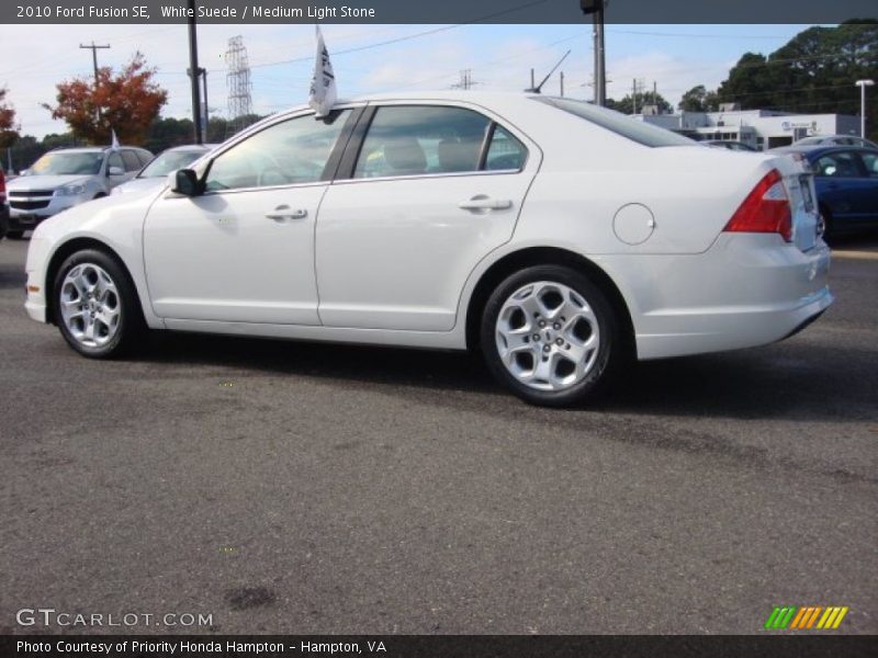 White Suede / Medium Light Stone 2010 Ford Fusion SE