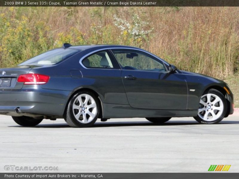 Tasman Green Metallic / Cream Beige Dakota Leather 2009 BMW 3 Series 335i Coupe