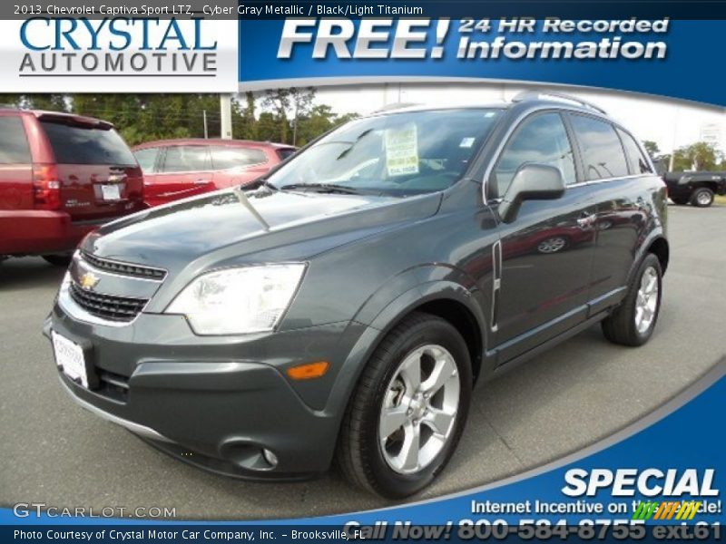 Cyber Gray Metallic / Black/Light Titanium 2013 Chevrolet Captiva Sport LTZ