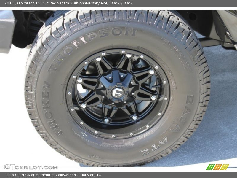 Custom Wheels of 2011 Wrangler Unlimited Sahara 70th Anniversary 4x4