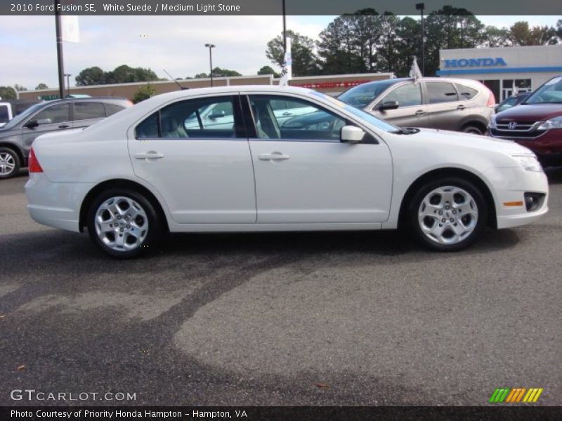 White Suede / Medium Light Stone 2010 Ford Fusion SE