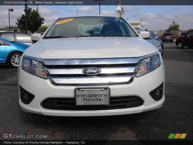 White Suede / Medium Light Stone 2010 Ford Fusion SE