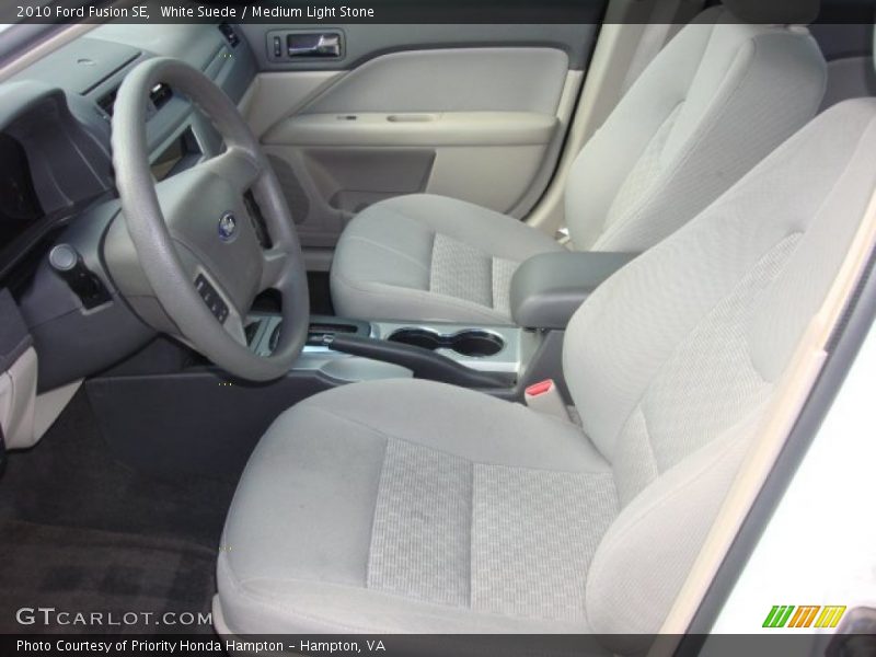 White Suede / Medium Light Stone 2010 Ford Fusion SE