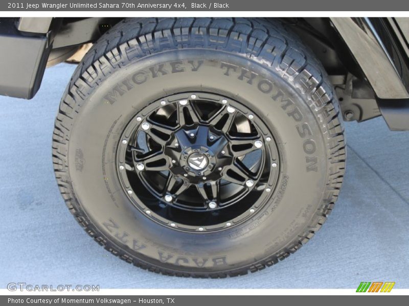 Custom Wheels of 2011 Wrangler Unlimited Sahara 70th Anniversary 4x4