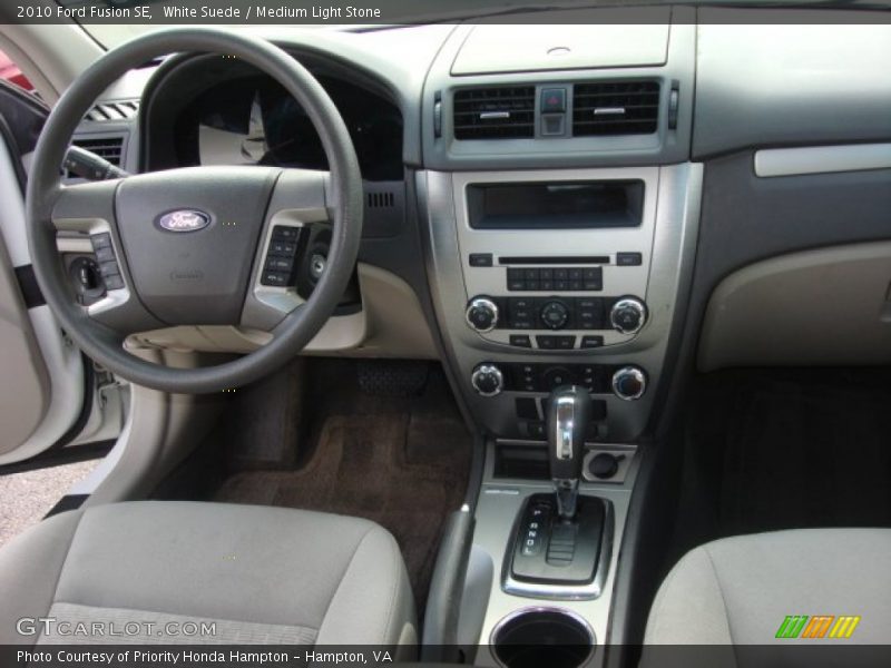 White Suede / Medium Light Stone 2010 Ford Fusion SE