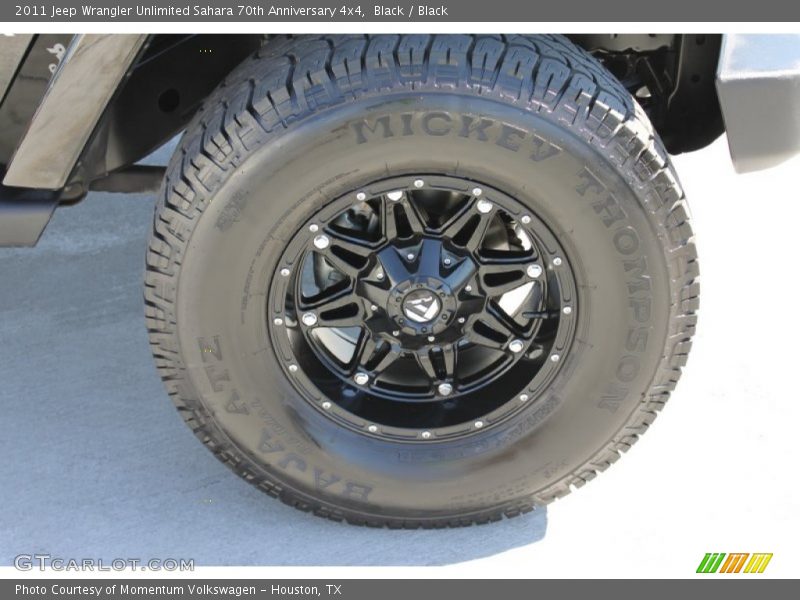 Custom Wheels of 2011 Wrangler Unlimited Sahara 70th Anniversary 4x4