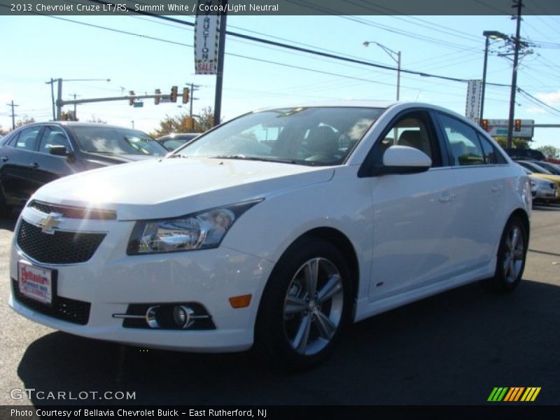 Summit White / Cocoa/Light Neutral 2013 Chevrolet Cruze LT/RS