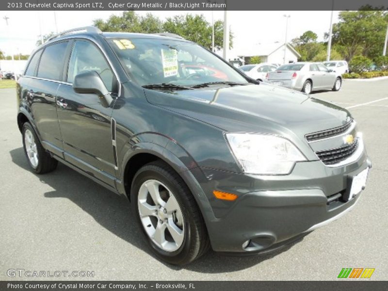 Cyber Gray Metallic / Black/Light Titanium 2013 Chevrolet Captiva Sport LTZ