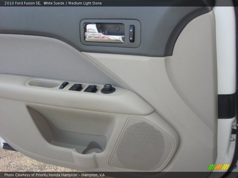 White Suede / Medium Light Stone 2010 Ford Fusion SE