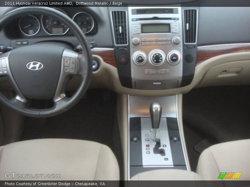 Driftwood Metallic / Beige 2011 Hyundai Veracruz Limited AWD
