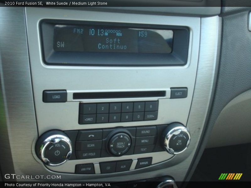 White Suede / Medium Light Stone 2010 Ford Fusion SE