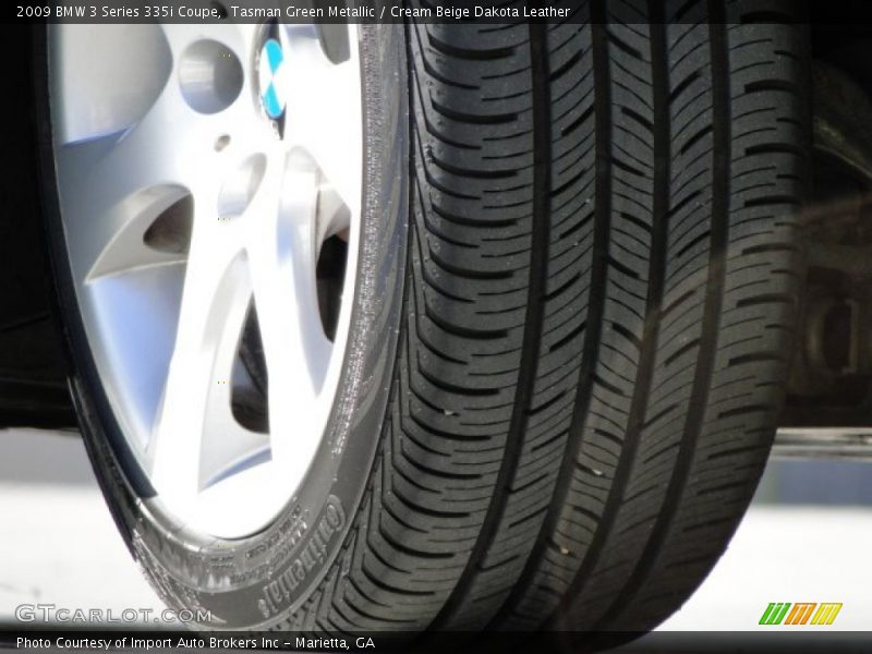 Tasman Green Metallic / Cream Beige Dakota Leather 2009 BMW 3 Series 335i Coupe