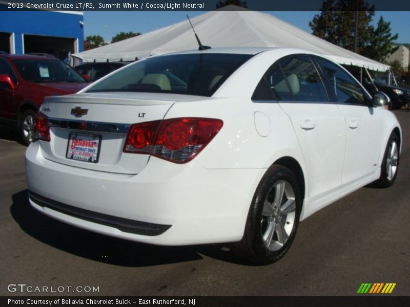 Summit White / Cocoa/Light Neutral 2013 Chevrolet Cruze LT/RS