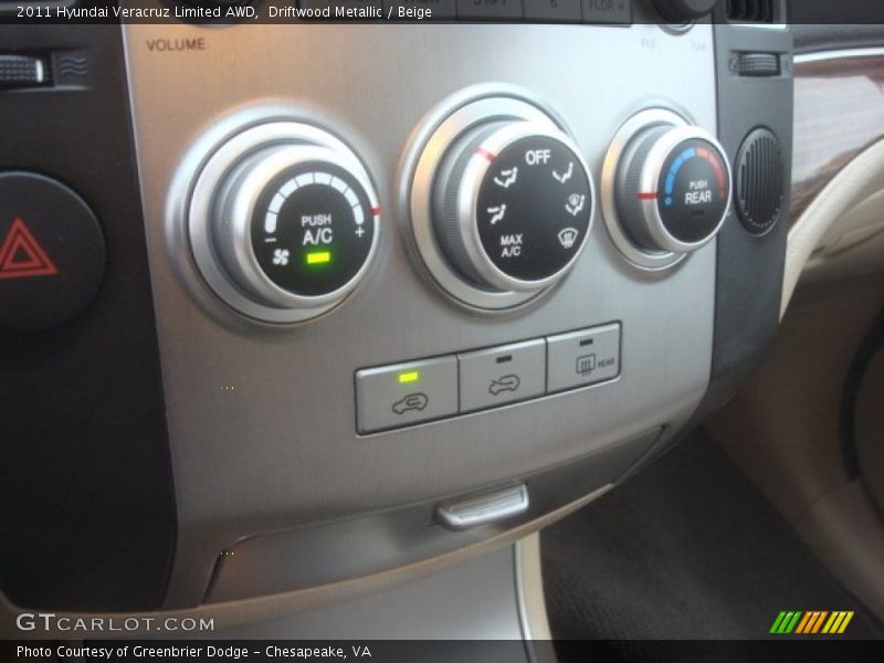 Driftwood Metallic / Beige 2011 Hyundai Veracruz Limited AWD