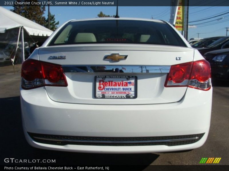 Summit White / Cocoa/Light Neutral 2013 Chevrolet Cruze LT/RS