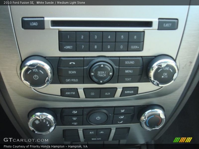 White Suede / Medium Light Stone 2010 Ford Fusion SE