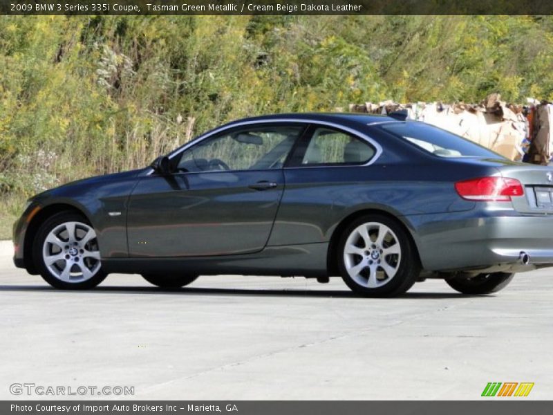 Tasman Green Metallic / Cream Beige Dakota Leather 2009 BMW 3 Series 335i Coupe