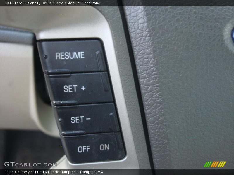 White Suede / Medium Light Stone 2010 Ford Fusion SE