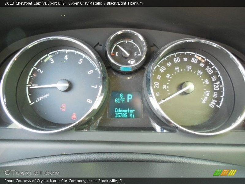 Cyber Gray Metallic / Black/Light Titanium 2013 Chevrolet Captiva Sport LTZ