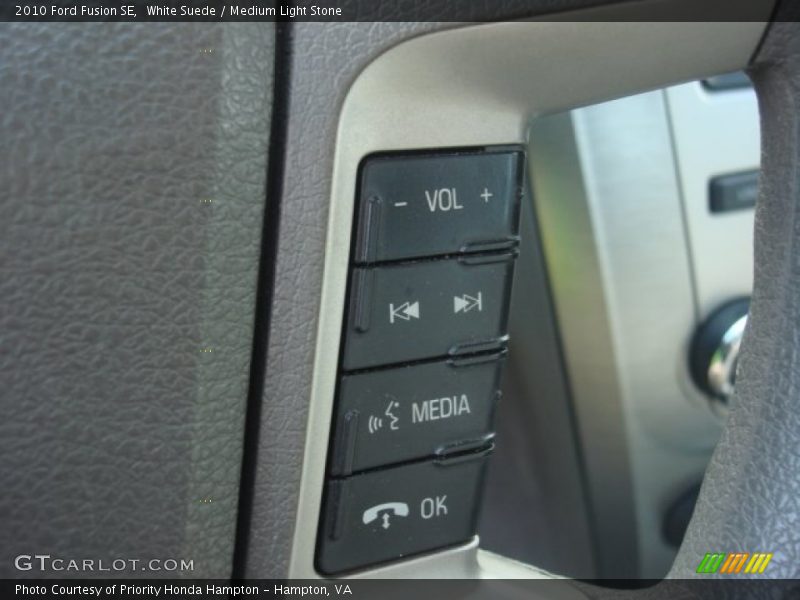 White Suede / Medium Light Stone 2010 Ford Fusion SE