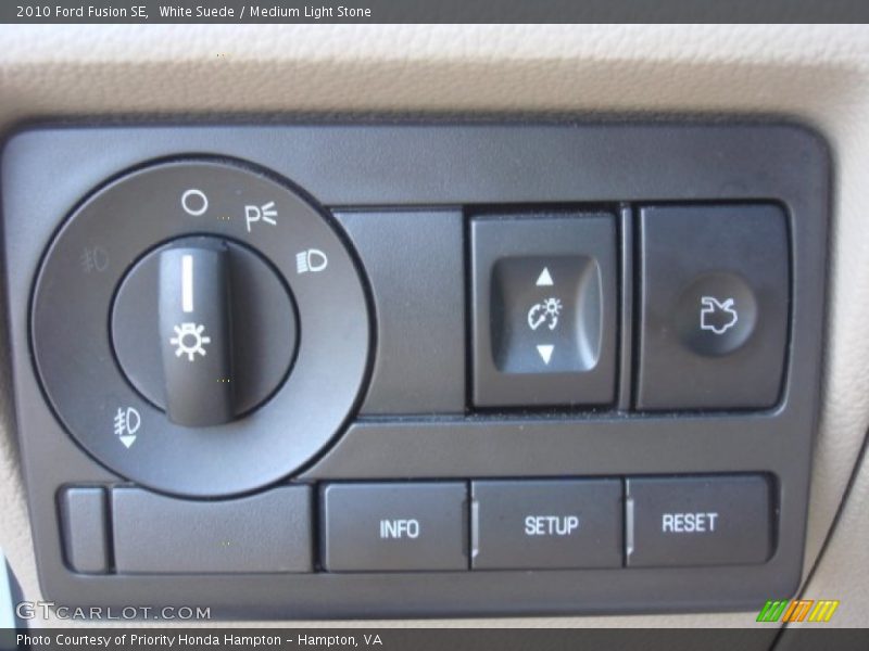 White Suede / Medium Light Stone 2010 Ford Fusion SE
