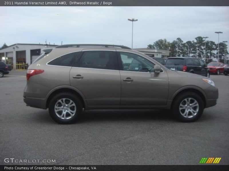 Driftwood Metallic / Beige 2011 Hyundai Veracruz Limited AWD
