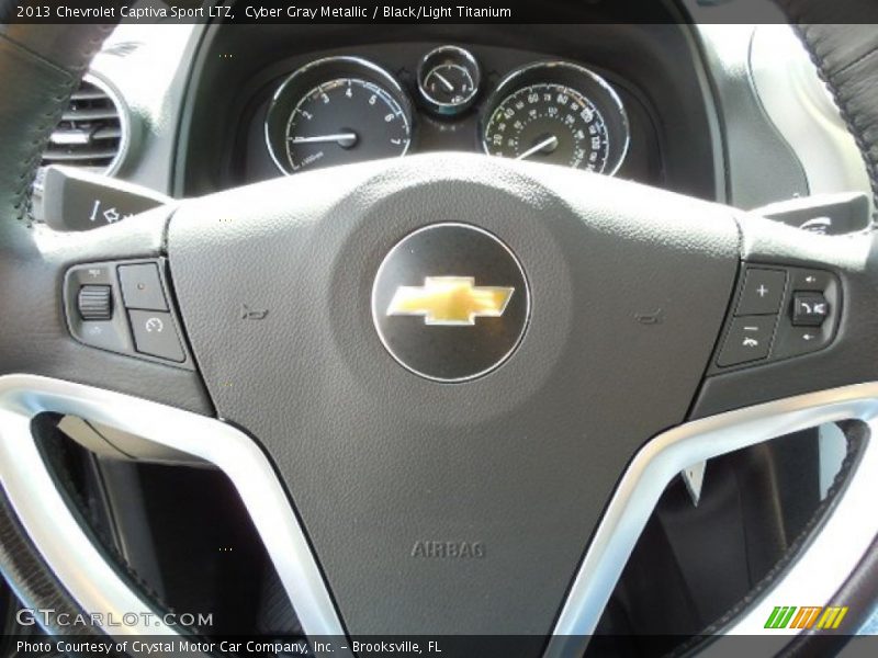 Cyber Gray Metallic / Black/Light Titanium 2013 Chevrolet Captiva Sport LTZ