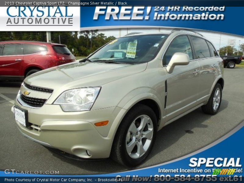 Champagne Silver Metallic / Black 2013 Chevrolet Captiva Sport LTZ