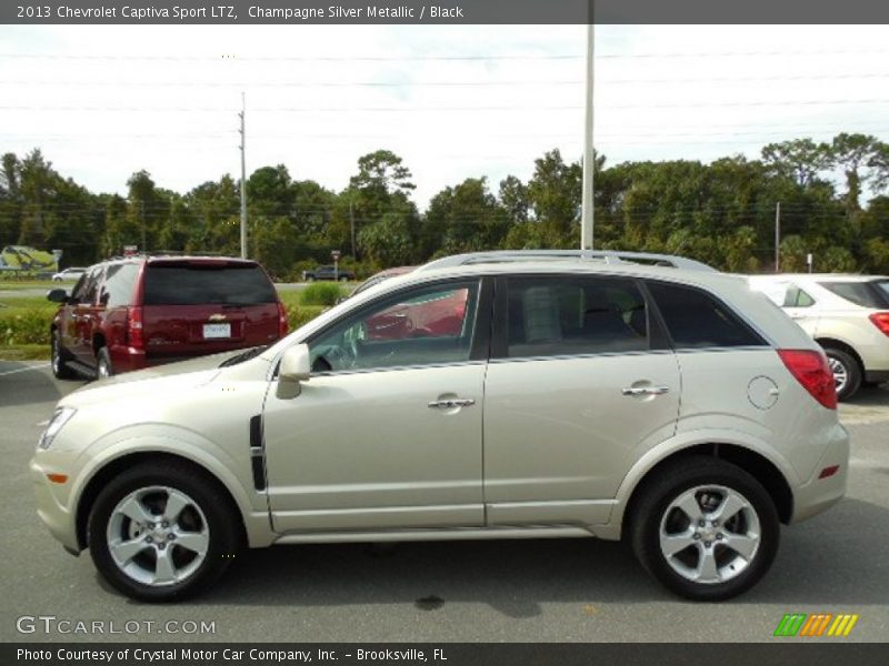 Champagne Silver Metallic / Black 2013 Chevrolet Captiva Sport LTZ