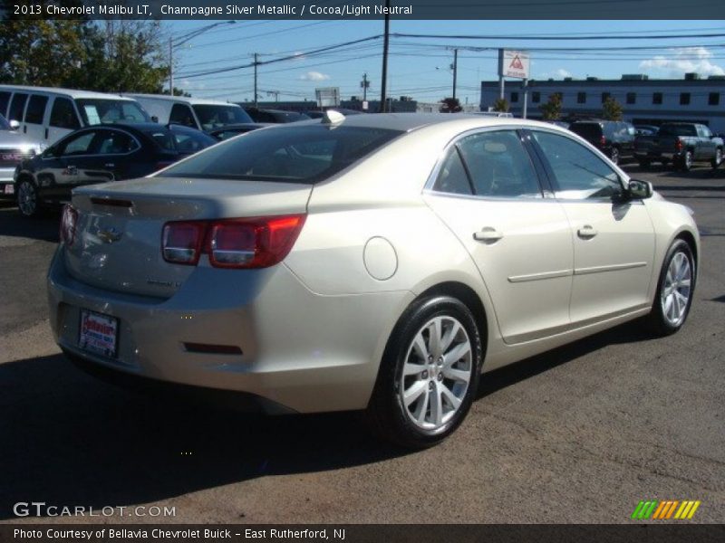 Champagne Silver Metallic / Cocoa/Light Neutral 2013 Chevrolet Malibu LT