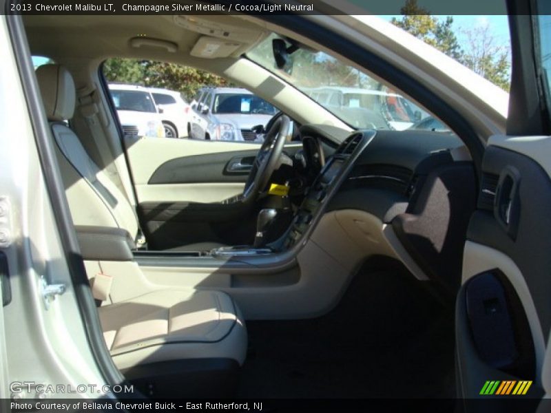 Champagne Silver Metallic / Cocoa/Light Neutral 2013 Chevrolet Malibu LT