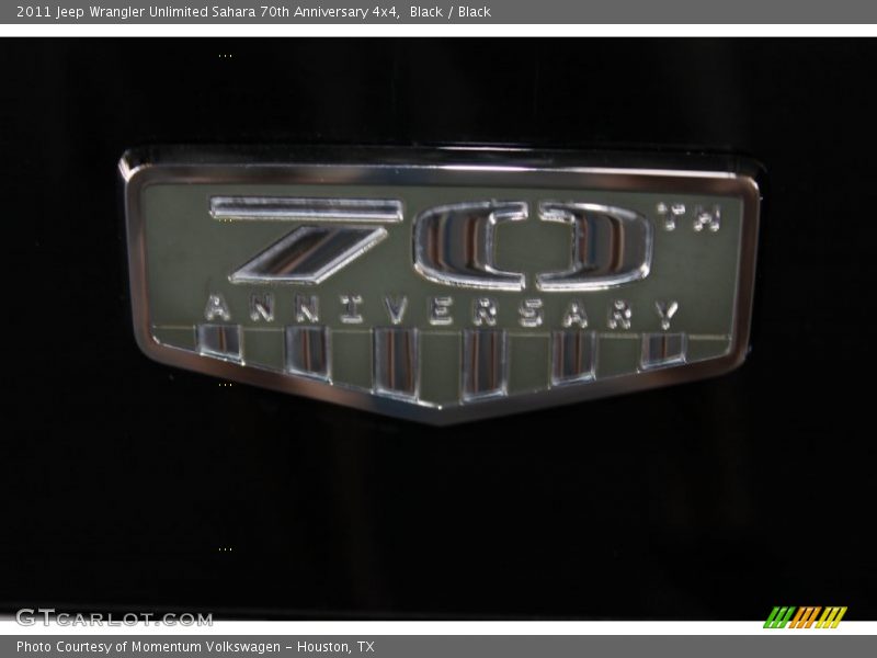 Black / Black 2011 Jeep Wrangler Unlimited Sahara 70th Anniversary 4x4