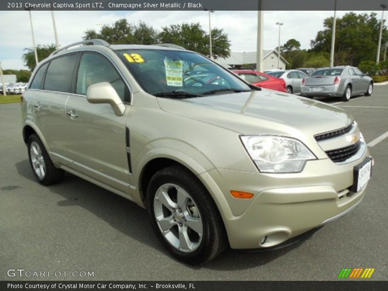 Champagne Silver Metallic / Black 2013 Chevrolet Captiva Sport LTZ