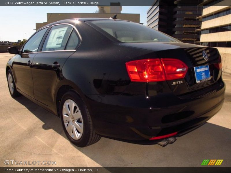 Black / Cornsilk Beige 2014 Volkswagen Jetta SE Sedan
