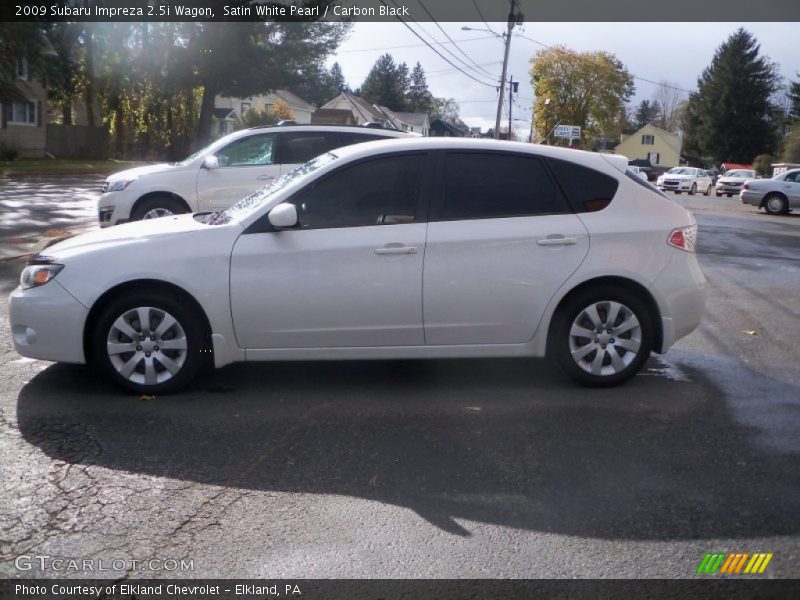 Satin White Pearl / Carbon Black 2009 Subaru Impreza 2.5i Wagon