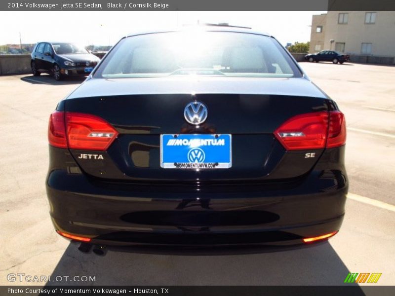 Black / Cornsilk Beige 2014 Volkswagen Jetta SE Sedan
