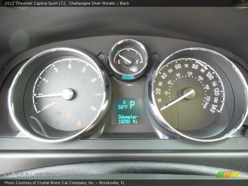 Champagne Silver Metallic / Black 2013 Chevrolet Captiva Sport LTZ