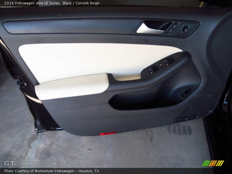 Black / Cornsilk Beige 2014 Volkswagen Jetta SE Sedan