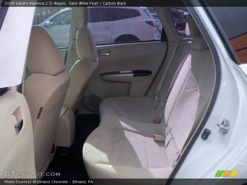 Satin White Pearl / Carbon Black 2009 Subaru Impreza 2.5i Wagon