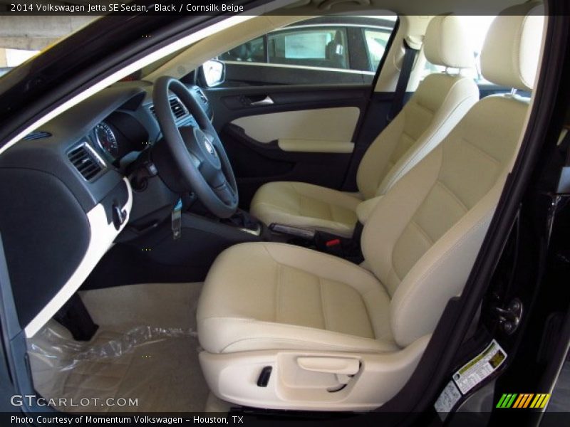 Black / Cornsilk Beige 2014 Volkswagen Jetta SE Sedan