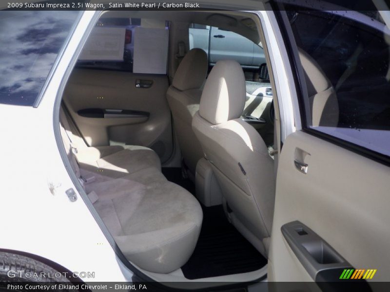 Satin White Pearl / Carbon Black 2009 Subaru Impreza 2.5i Wagon