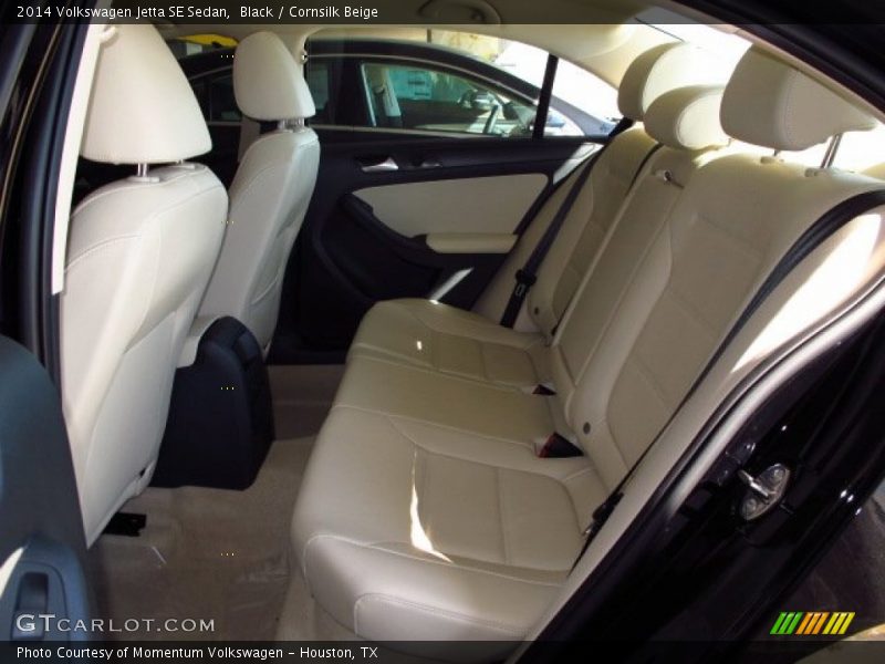 Black / Cornsilk Beige 2014 Volkswagen Jetta SE Sedan