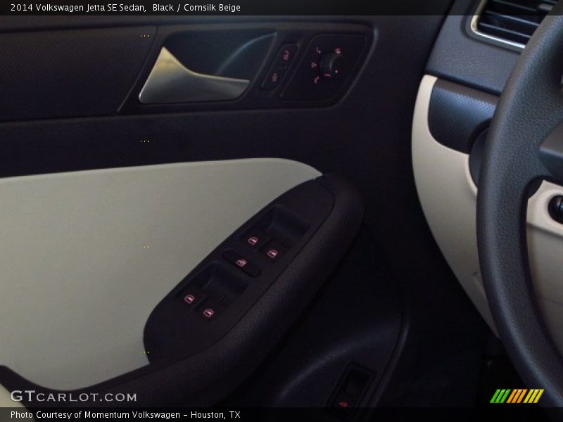 Black / Cornsilk Beige 2014 Volkswagen Jetta SE Sedan