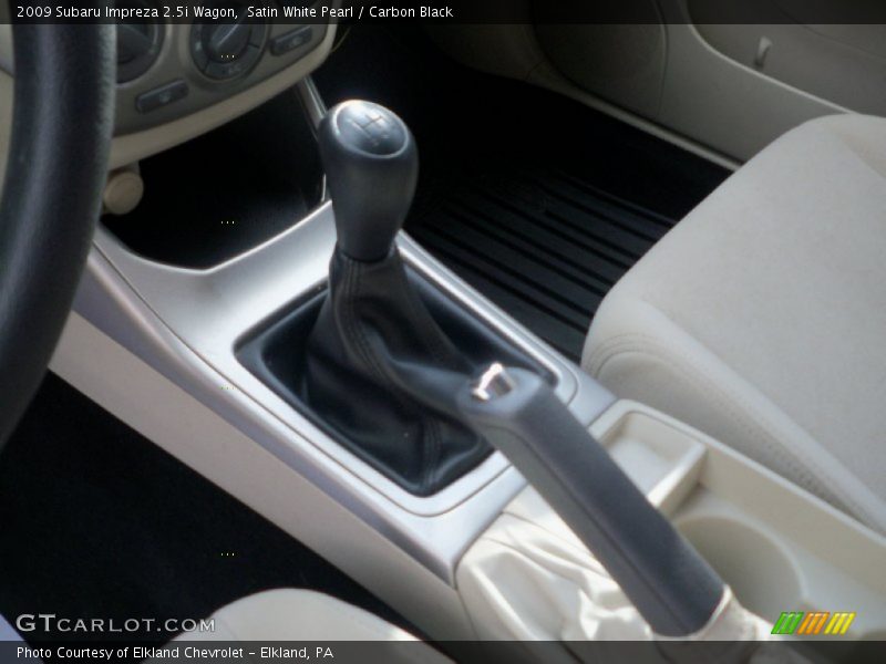 Satin White Pearl / Carbon Black 2009 Subaru Impreza 2.5i Wagon