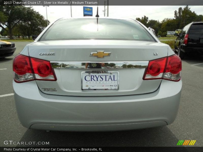 Silver Ice Metallic / Medium Titanium 2013 Chevrolet Cruze LT