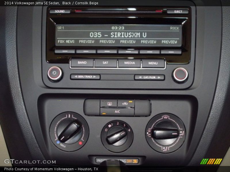 Black / Cornsilk Beige 2014 Volkswagen Jetta SE Sedan