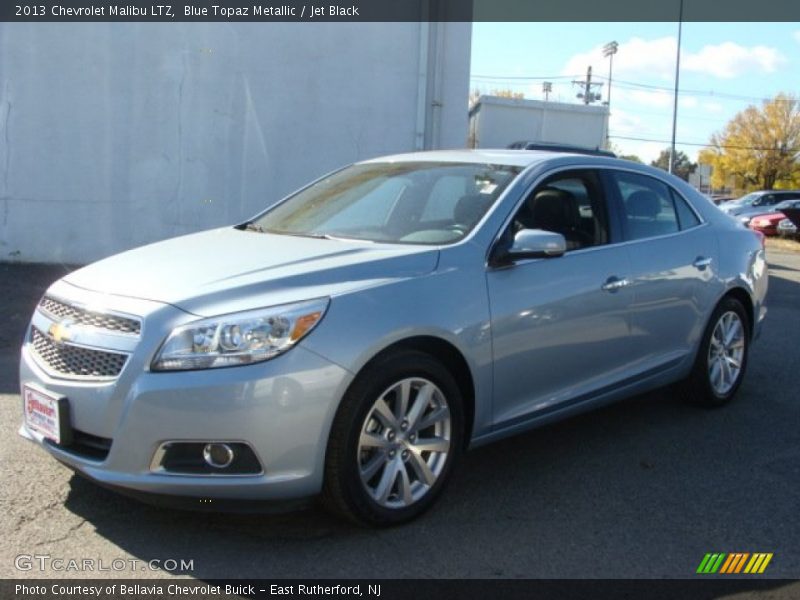 Blue Topaz Metallic / Jet Black 2013 Chevrolet Malibu LTZ