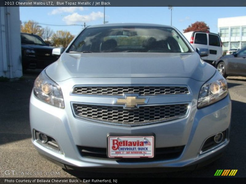 Blue Topaz Metallic / Jet Black 2013 Chevrolet Malibu LTZ