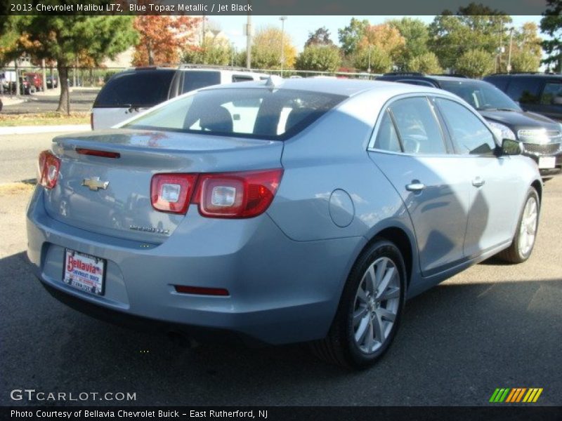 Blue Topaz Metallic / Jet Black 2013 Chevrolet Malibu LTZ