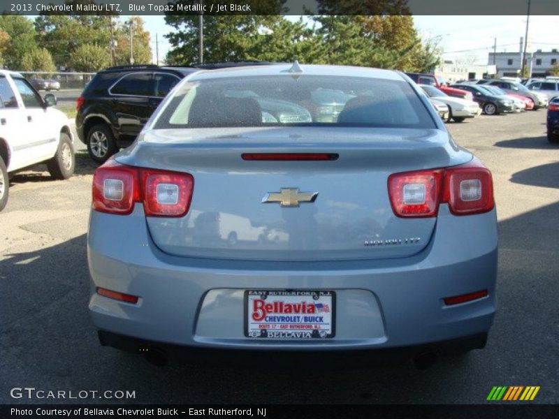 Blue Topaz Metallic / Jet Black 2013 Chevrolet Malibu LTZ
